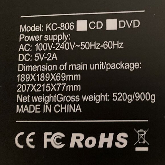 Portable CD Player - Picture 3 of 3